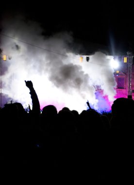 Konserde kalabalık