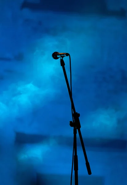 Microphone on stage — Stock Photo, Image