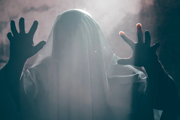 Fantasma Assustador Escuro Assustador Noite Halloween — Fotografia de Stock