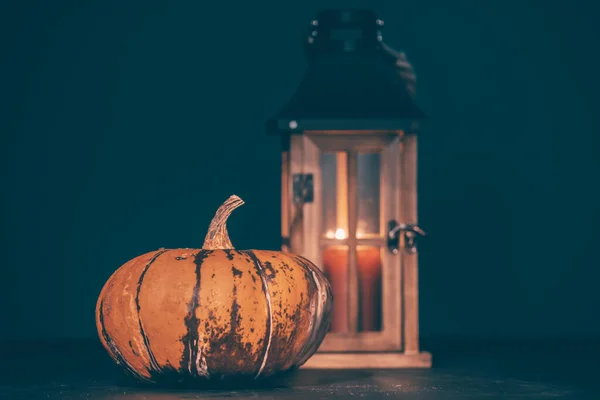 Pumpa Mörker Halloween Stämning — Stockfoto