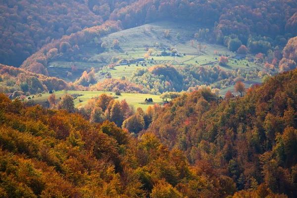 Transylvanska Höst Landsbygd Landskap — Stockfoto