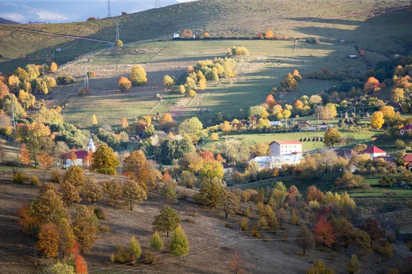 Τρανσυλβανικό Φθινοπωρινό Αγροτικό Τοπίο — Φωτογραφία Αρχείου