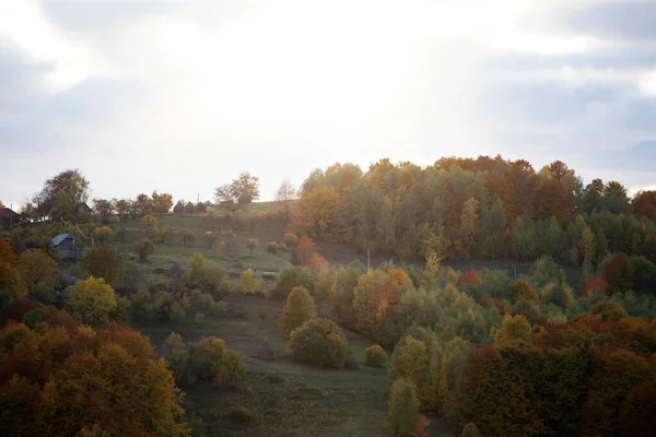 Трансильванский Осенний Сельский Пейзаж — стоковое фото