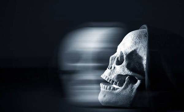 Страшные обои для гранж-черепа. Хэллоуин.