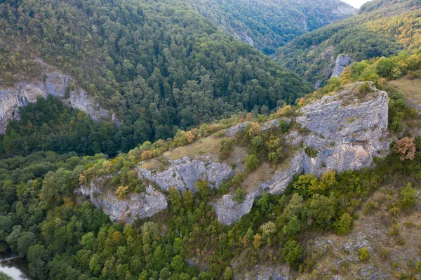 Вид Воздуха Реку Крисул Репеде Недалеко Пещеры Унгурул Маре Горы — стоковое фото