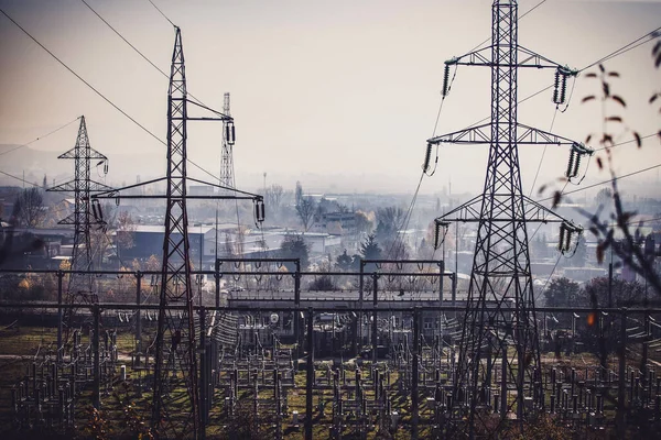 Elektrizitätswerk Kraftwerk Energiekonzept — Stockfoto
