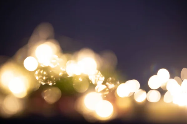 Férias Mágicas Espumante Fundo Com Decorações Natal Luzes — Fotografia de Stock