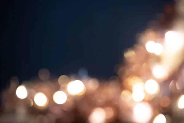 Bunte Weihnachtsbeleuchtung Bokeh Hintergrund — Stockfoto