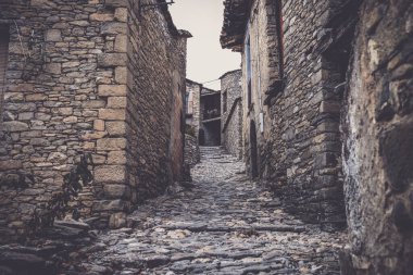 Montanana eski köy Huesca Eyaleti, Aragon İspanya