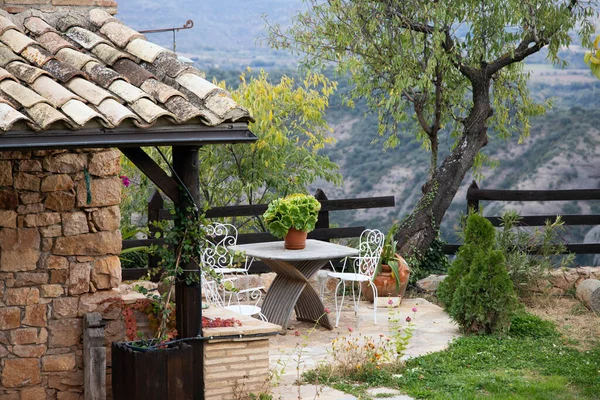 Alquezar Medieval Village Huesca Province Spain — Stockfoto