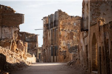 İspanyol İç Savaşı sırasında Belchite hayalet kasabası, Zaragoza