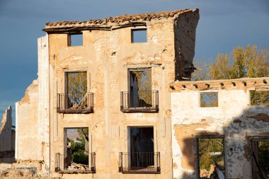 İspanyol İç Savaşı sırasında Belchite hayalet kasabası, Zaragoza