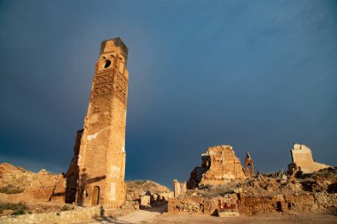 İspanyol İç Savaşı sırasında Belchite hayalet kasabası, Zaragoza