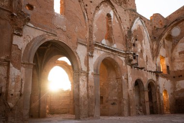 İspanyol İç Savaşı sırasında Belchite hayalet kasabası, Zaragoza
