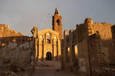 İspanyol İç Savaşı sırasında Belchite hayalet kasabası, Zaragoza