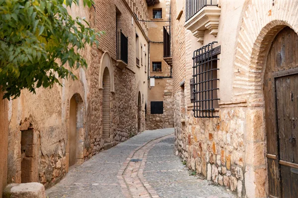 Cosy Street Alquezar Ancient Spanish Village — Stockfoto