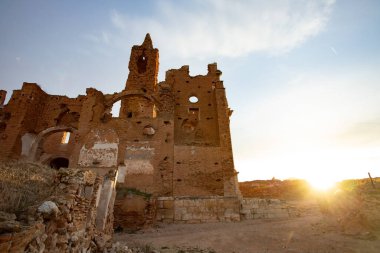 İspanyol İç Savaşı sırasında Belchite hayalet kasabası, Zaragoza