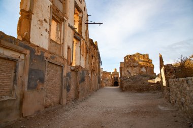 İspanyol İç Savaşı sırasında Belchite hayalet kasabası, Zaragoza