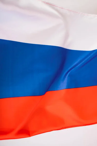 Маючи Барвистий Національний Прапор Росії Російсько Українська Війна — стокове фото