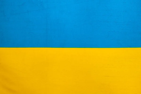 Σημαία Ουκρανίας Μπλε Και Κίτρινα Χρώματα Κοντινό Πλάνο Φόντο — Φωτογραφία Αρχείου