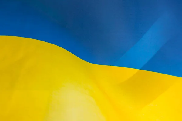 Drapeau Ukraine Couleurs Bleu Jaune Gros Plan Arrière Plan — Photo