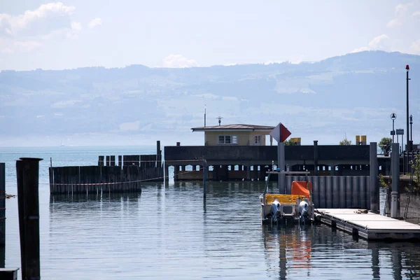 Küçük Langenargen Limanı Bavyera Almanya Avrupa — Stok fotoğraf