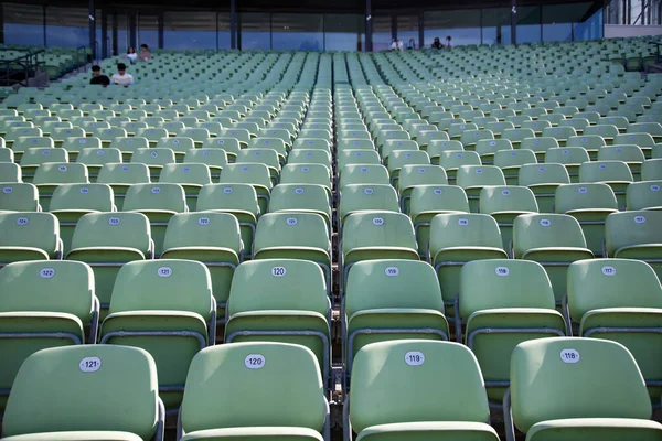 Empty Chairs Audience Modern Stadium Arena Open Air Theatre — Stock Photo, Image