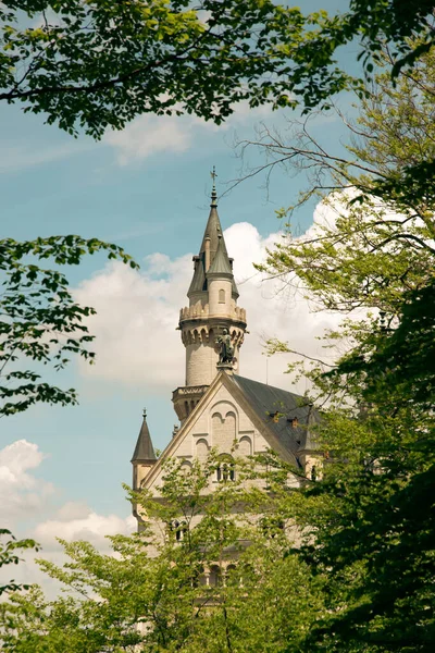 Picturesque Spring Landscape Neuschwanstein Castle Germany — Stock Photo, Image