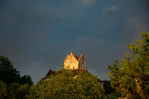 Castillo Medieval Meersburg Lago Constanza Bodensee Alemania — Foto de Stock