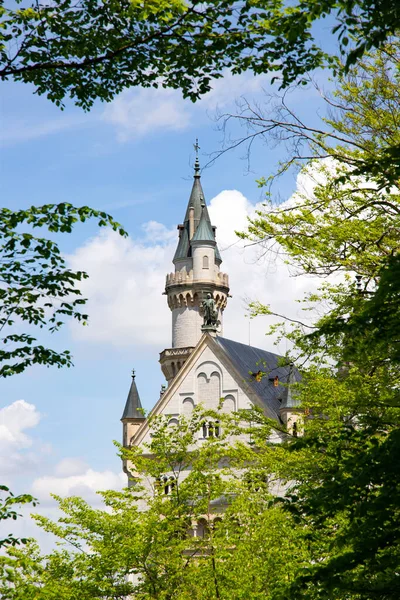 Picturesque Spring Landscape Neuschwanstein Castle Germany — Stock Photo, Image