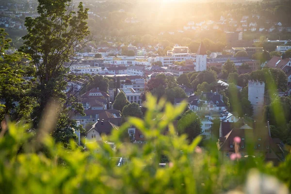 Beautuful View City Ravensburg Veitsburg Spring Sunset — Stock Photo, Image