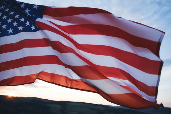 Bandera United States America Ondeando —  Fotos de Stock