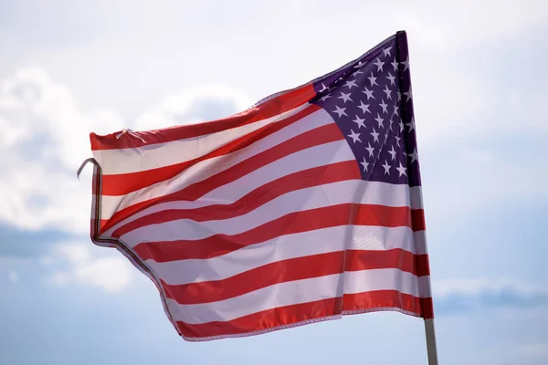 Celebrando Día Independencia Antecedentes Bandera Estados Unidos América Para Julio — Foto de Stock