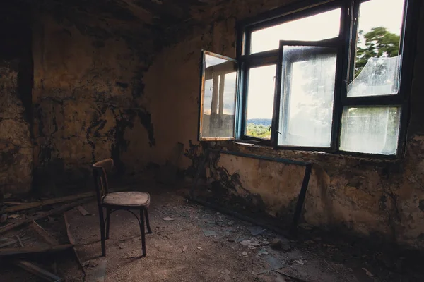 Abandoned Haunted Manor Dark Dirty Grunge Creepy Atmosphere — Stockfoto