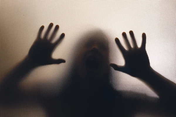 Horror Ghost Woman Matte Glass Halloween Festival Concept — Φωτογραφία Αρχείου