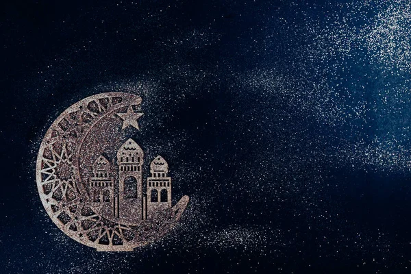 Ramazan Kareem arka plan afişi. Müslüman Bayramları ve Ramazan için İslami Tebrik Kartları.