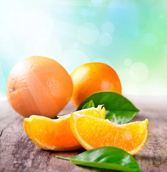新鲜收获的橘子 — 图库照片