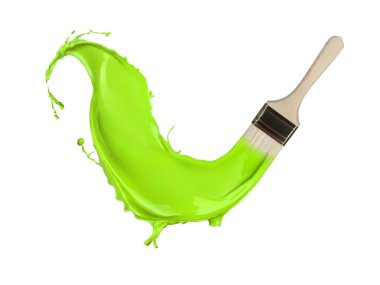 renkli boya sıçraması