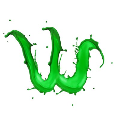 yeşil sıvı Alfabe harf w