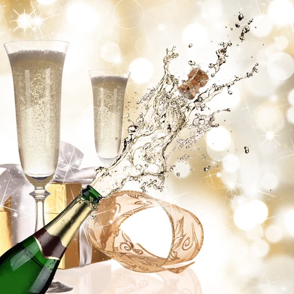 Champagne explosion — Stockfoto