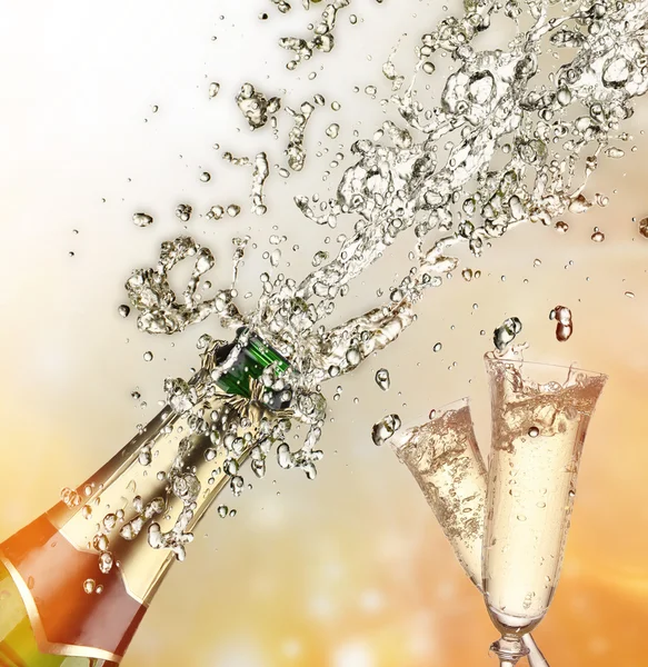 Champagne explosion — Stock Photo, Image