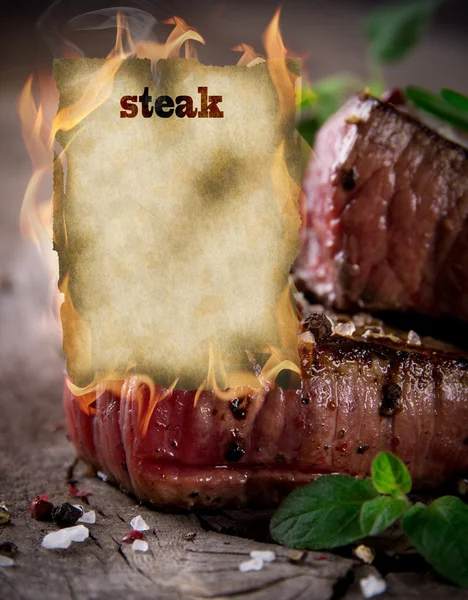 Steak background — Stock Photo, Image
