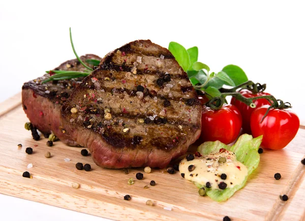 Grilled bbq steaks — Stock Photo, Image