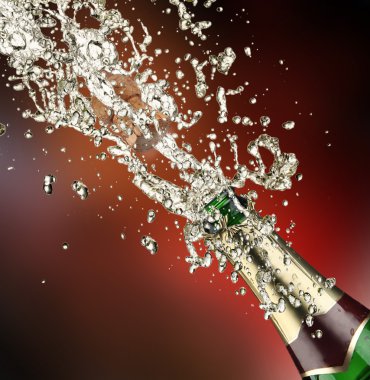 Champagne explosion
