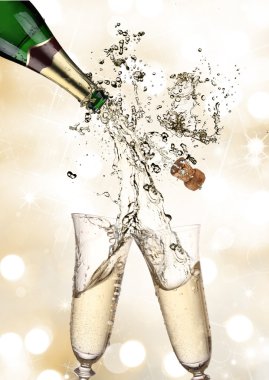 Champagne explosion