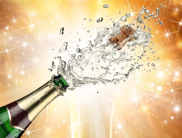 Explosão de champanhe — Fotografia de Stock