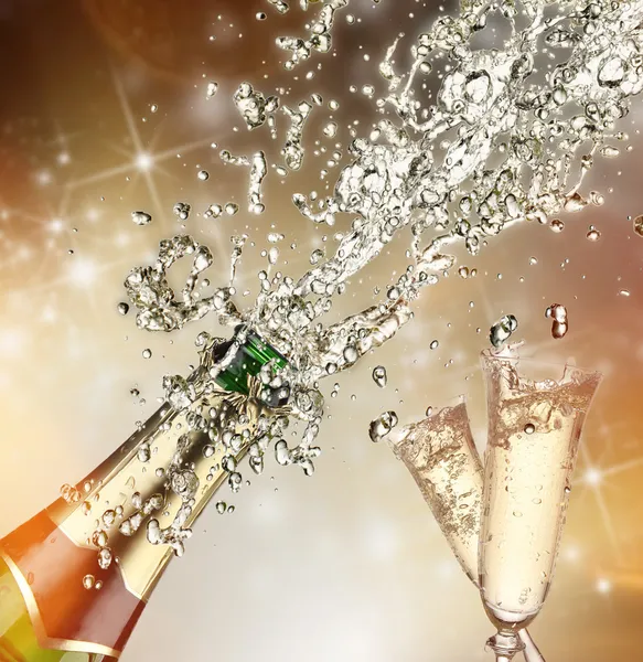 Champagne explosion — Stockfoto