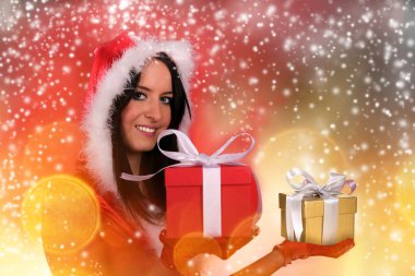 güzel bir Noel Baba kız