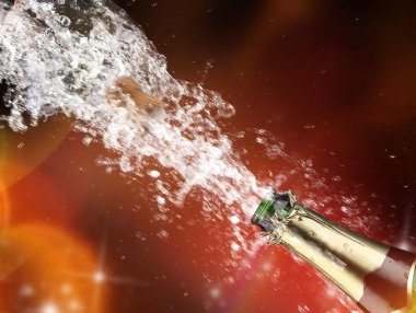 Champagne explosion