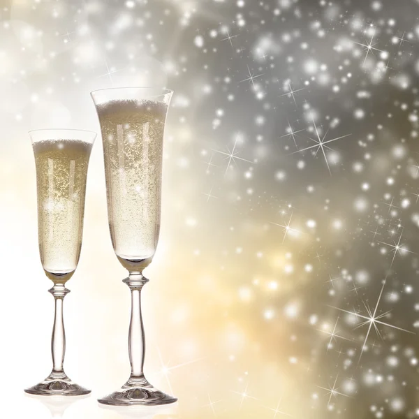 Champagne flutes — Stock Photo, Image